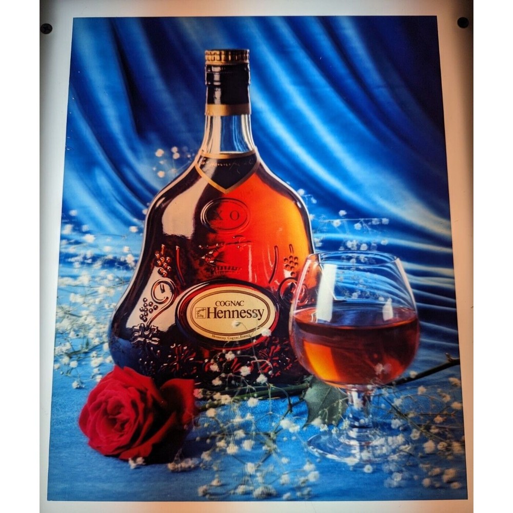 Hennessey Cognac Advertising Photo Print 8" x 10" Transparent Lenticular 3D 3-D